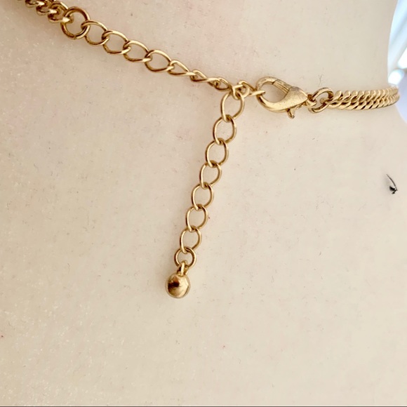 NWT Evil Eye Layered Necklace Pendant Gold - Picture 3 of 6